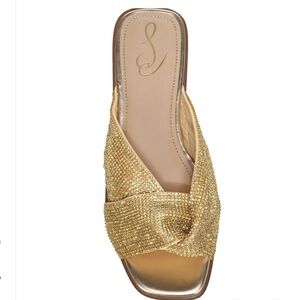 Sam Edelman Issie Crystal Knotted Slide Sandals